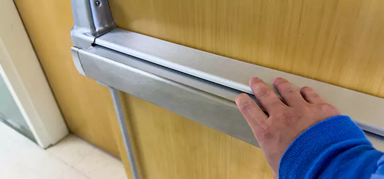 Installing a Push Bar on a Door Helena
